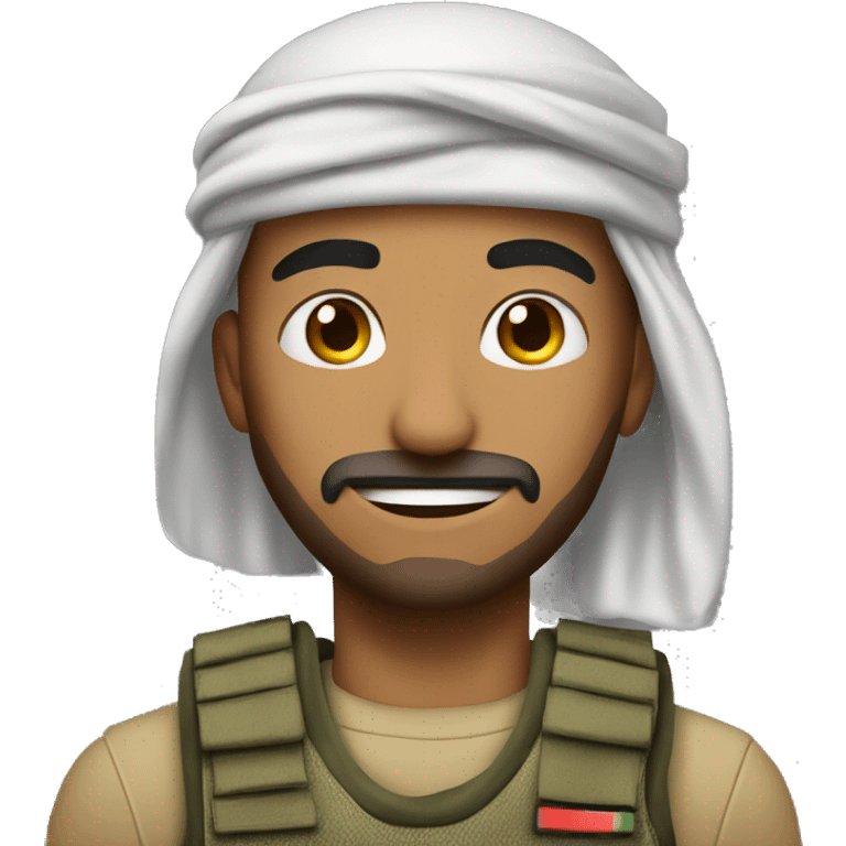 arab soldier with a basketball emoji