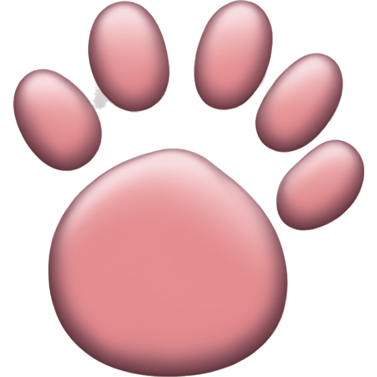 Cat paw with heart  emoji