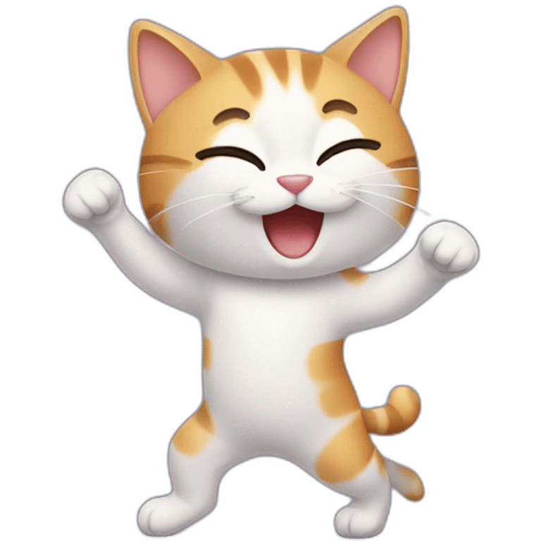 cute cat dancing emoji