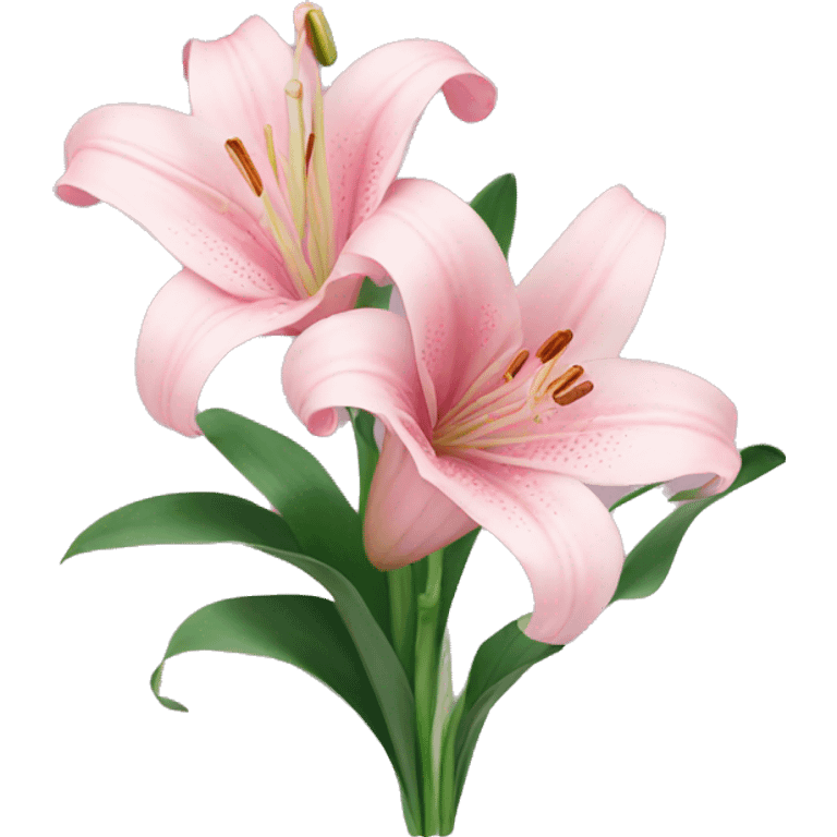 Light pink lilly bouquet emoji