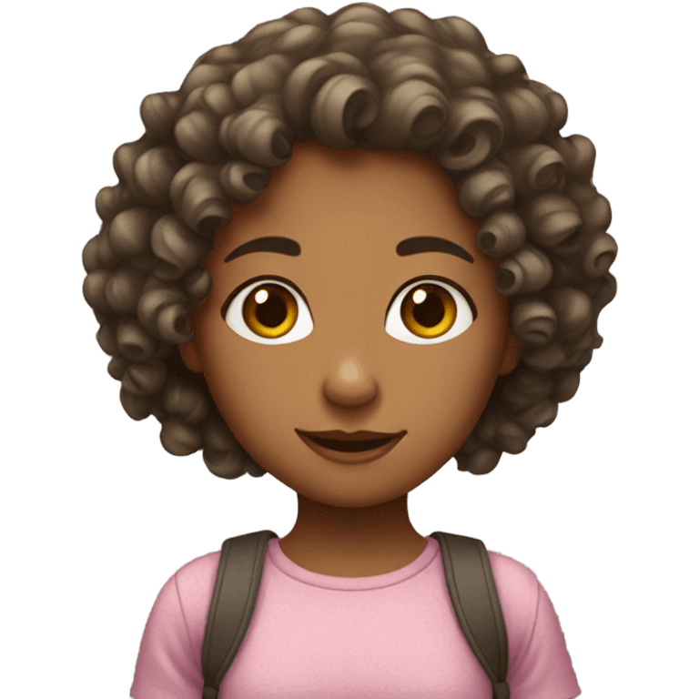 girl with curly hair emoji