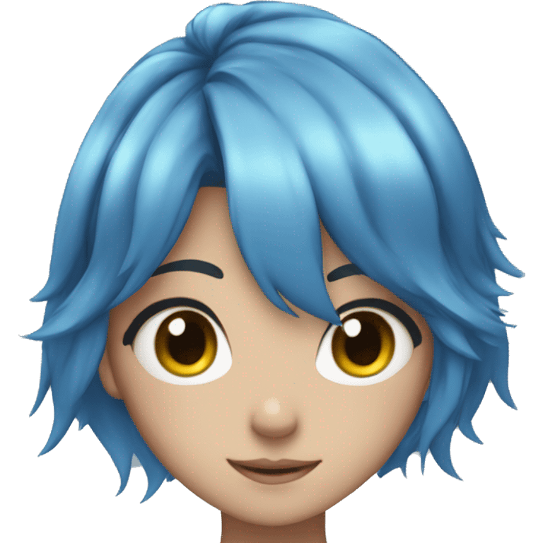 Anime  girl withblue hair emoji