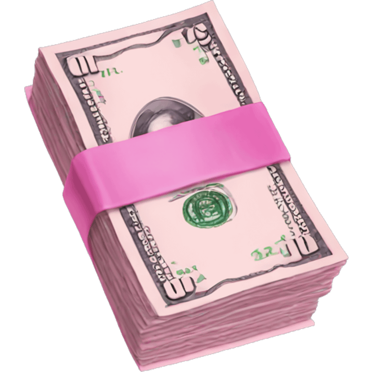 Pink money emoji