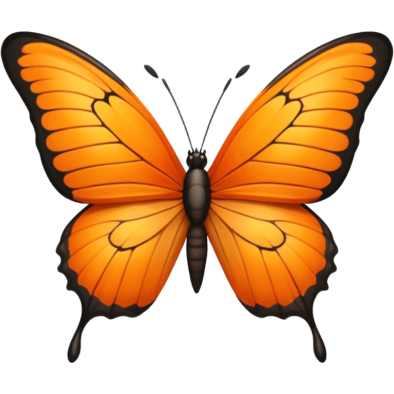 orange butterfly  emoji