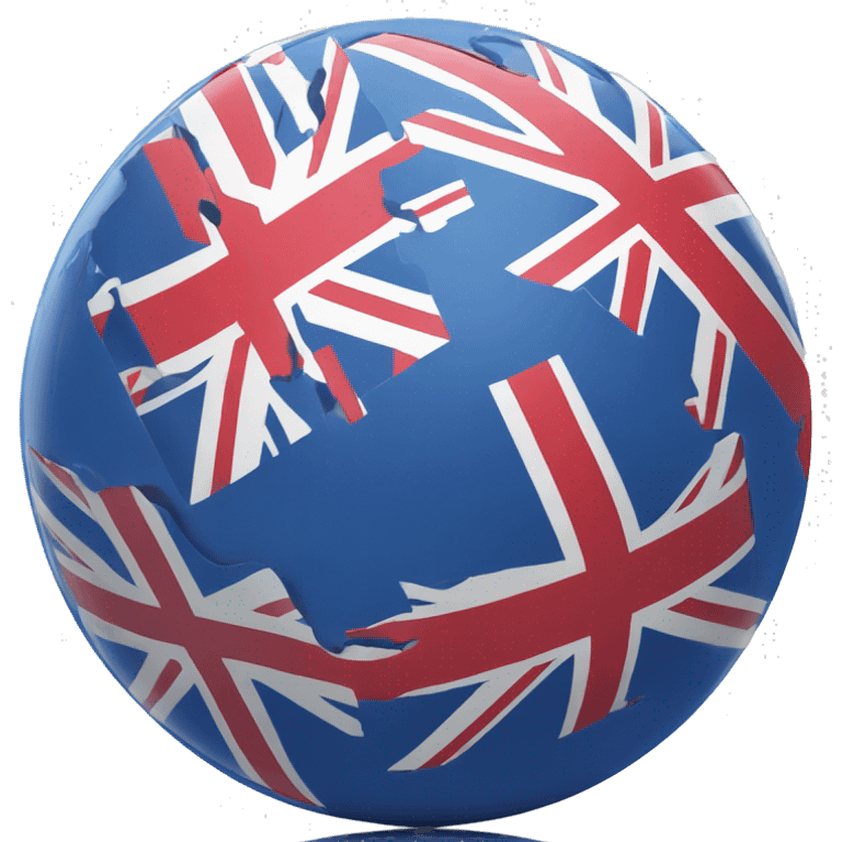 Globe with Uk flag emoji