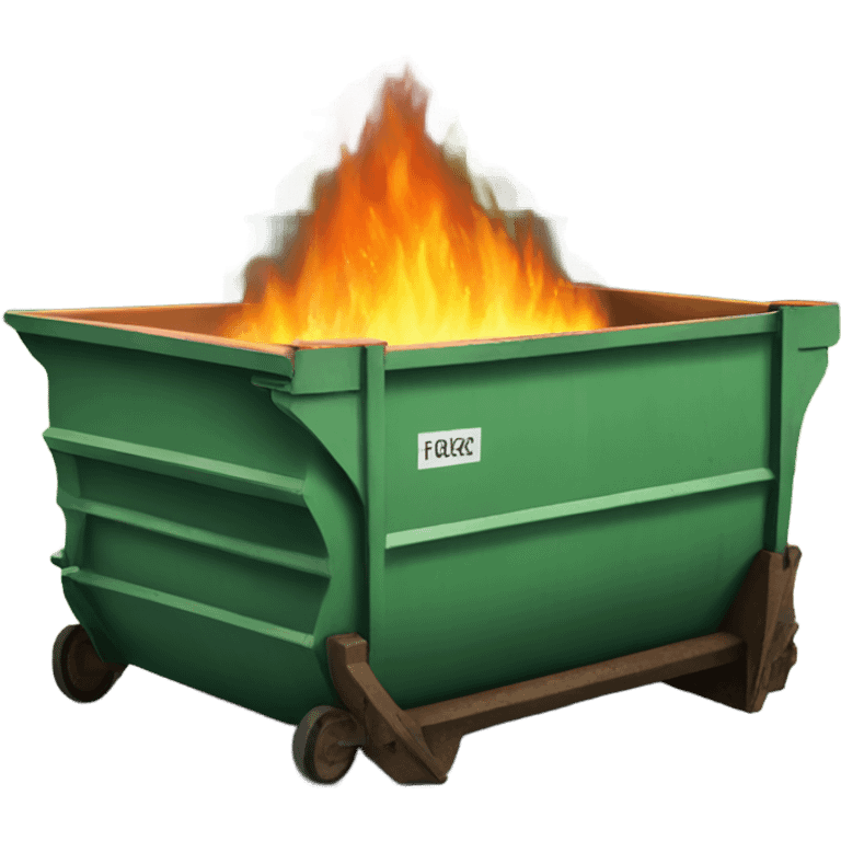 Dumpster fire emoji