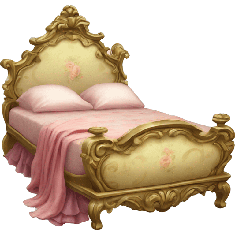 Fancy rococo bed emoji