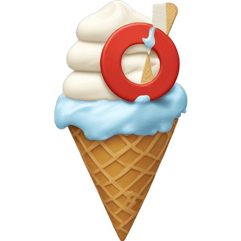 Target logo eating ice cream emoji