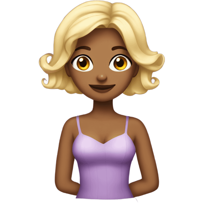 Coquette girl emoji