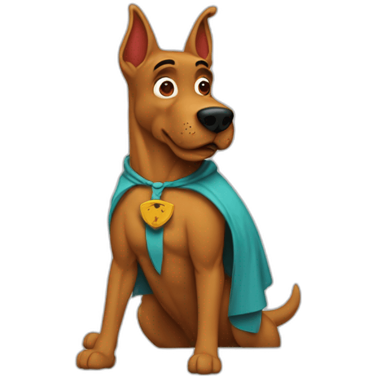 scooby doo with red hood emoji