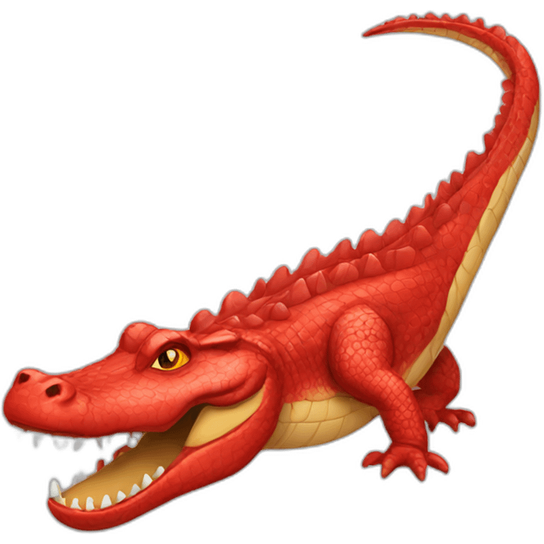 red crocodile emoji