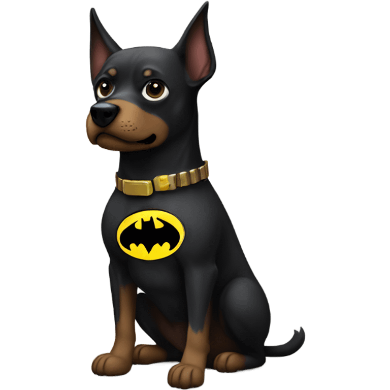 Dog as batman emoji