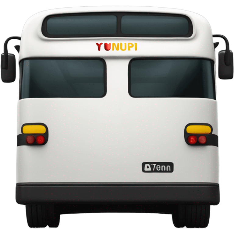 Venezuelan bus from the back emoji