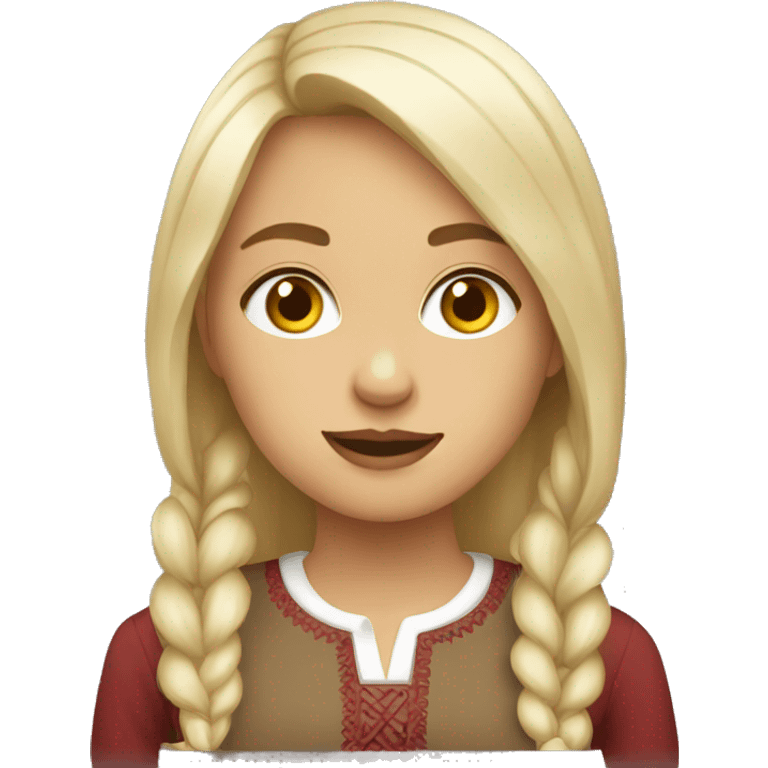 Latvian girl emoji