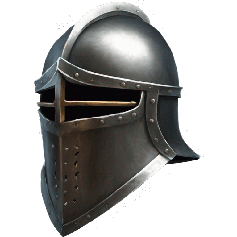 metal knight helmet with visor dark souls emoji