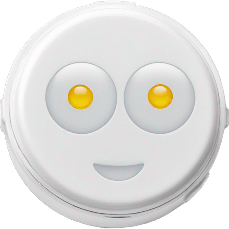 dual-compartment screw-top prescription contact lens case emoji