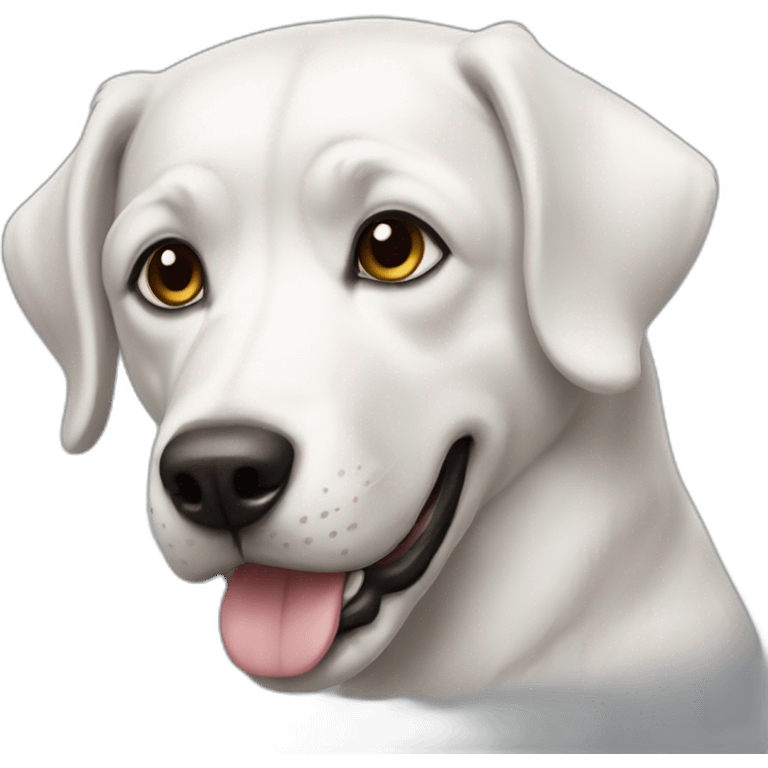 perro blanco emoji