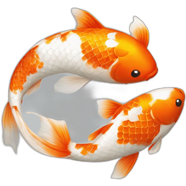 ying and yang koi fish emoji