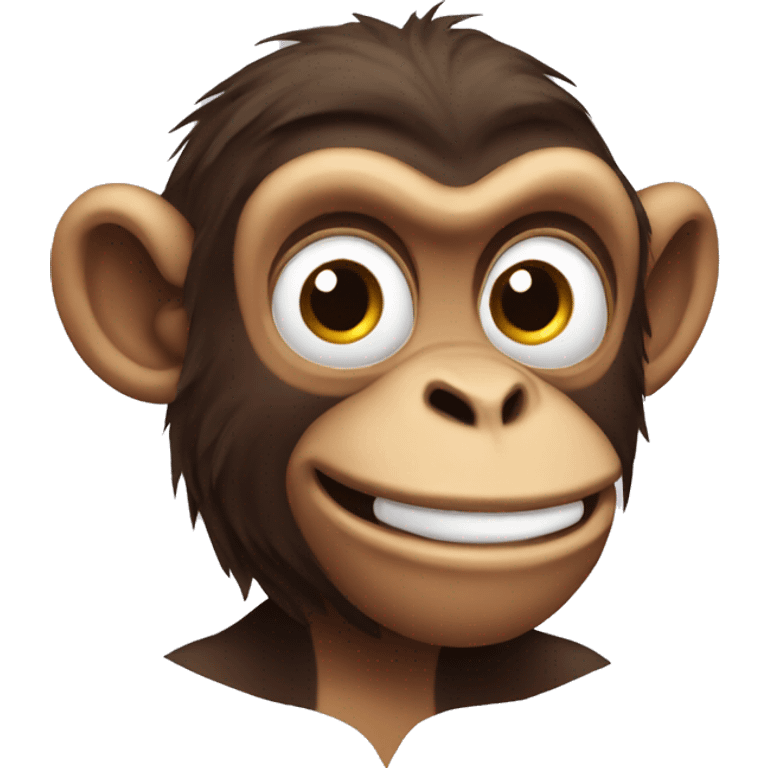 Silly monkey emoji