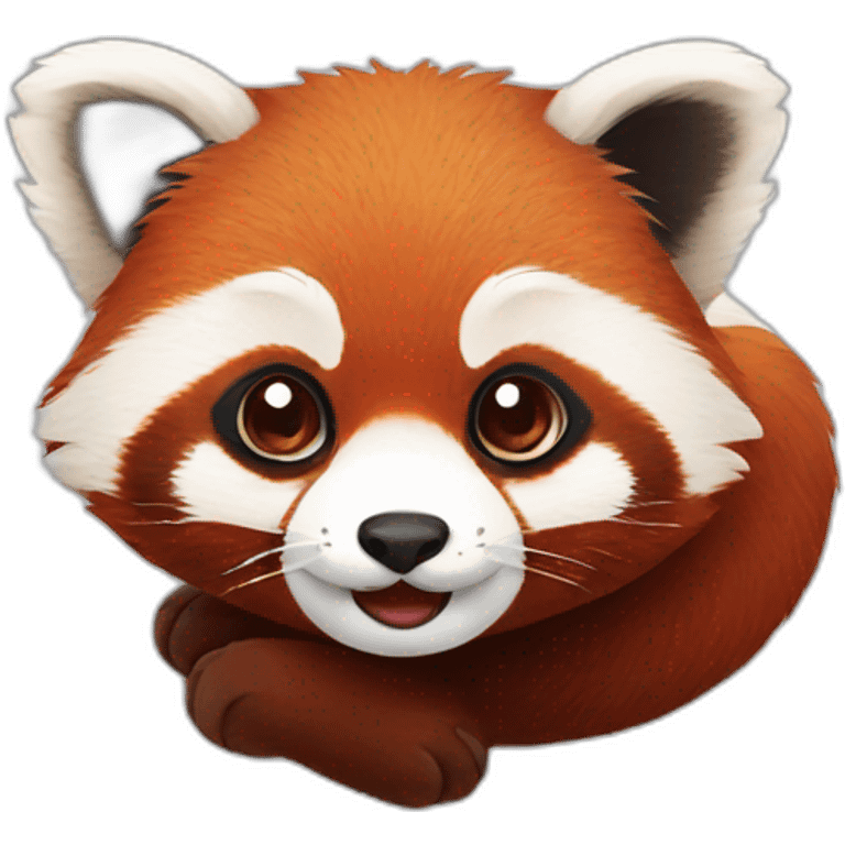 red panda cub face emoji