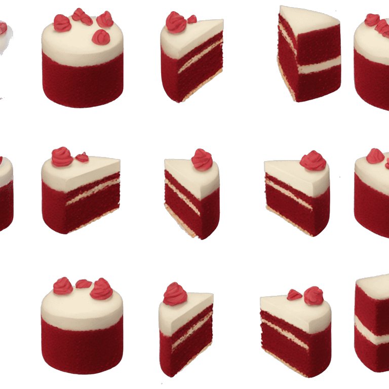 Red velvet cake  emoji