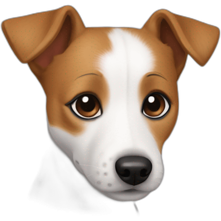 Perros Jack Russell terrier blanco ok emoji