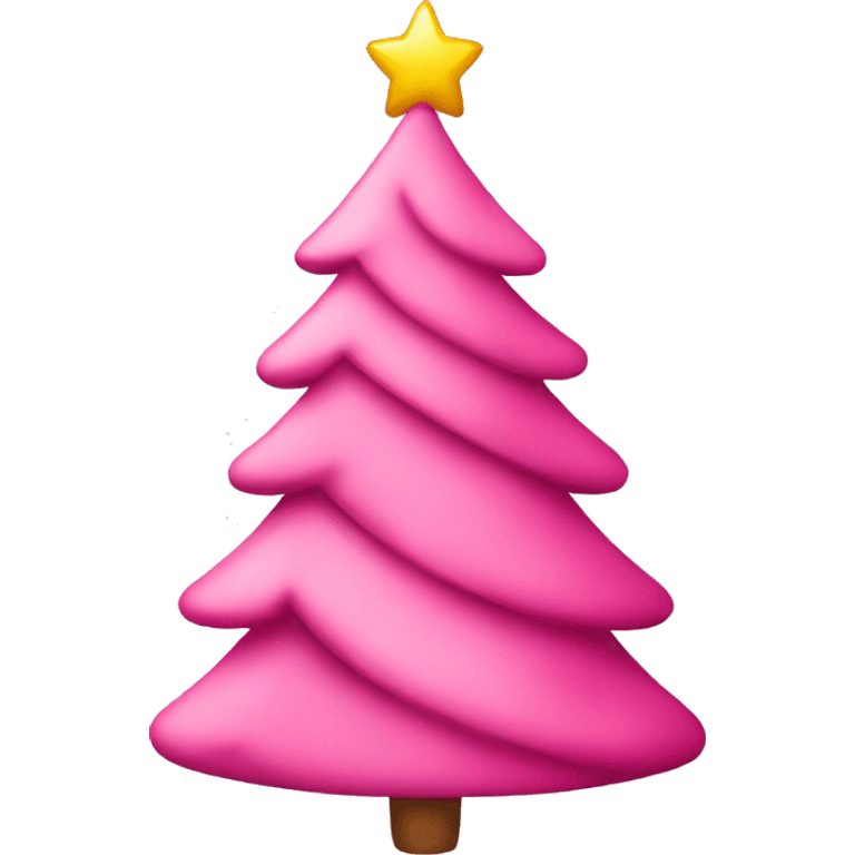 pink christmas tree emoji