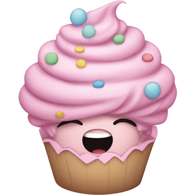 pastel pink cupcake hippie  emoji