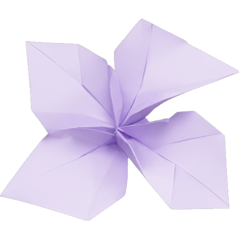 origami flower emoji