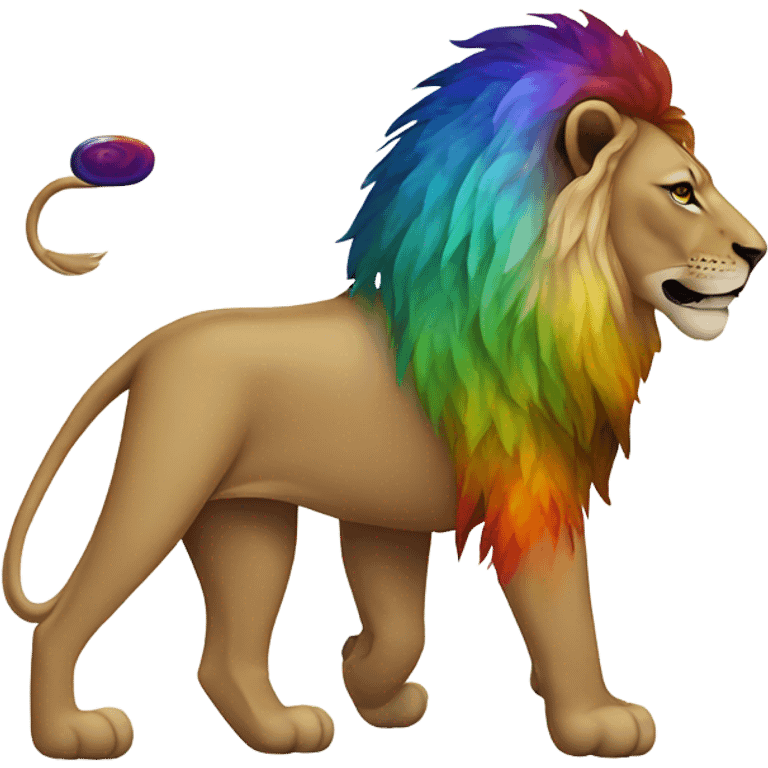 Lion with chakras emoji