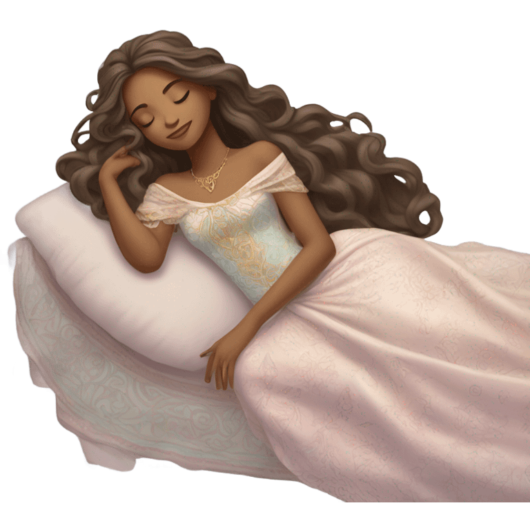 Princess asleep  emoji