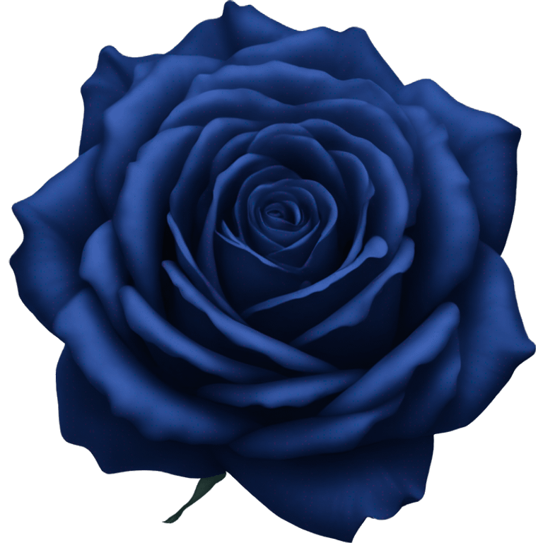 real dark blue rose emoji