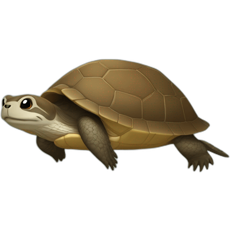 Tortue avec loutre  emoji