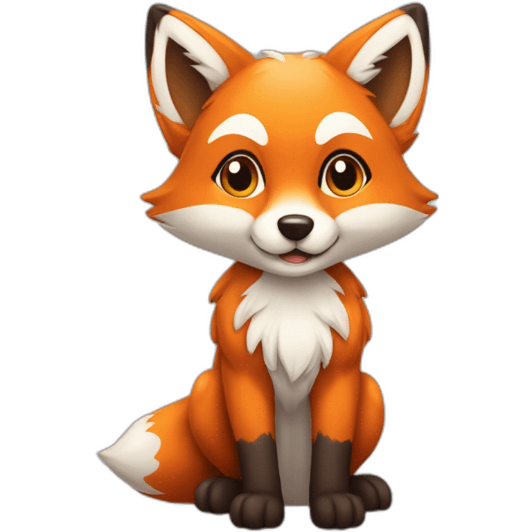 cuty fox 2D emoji