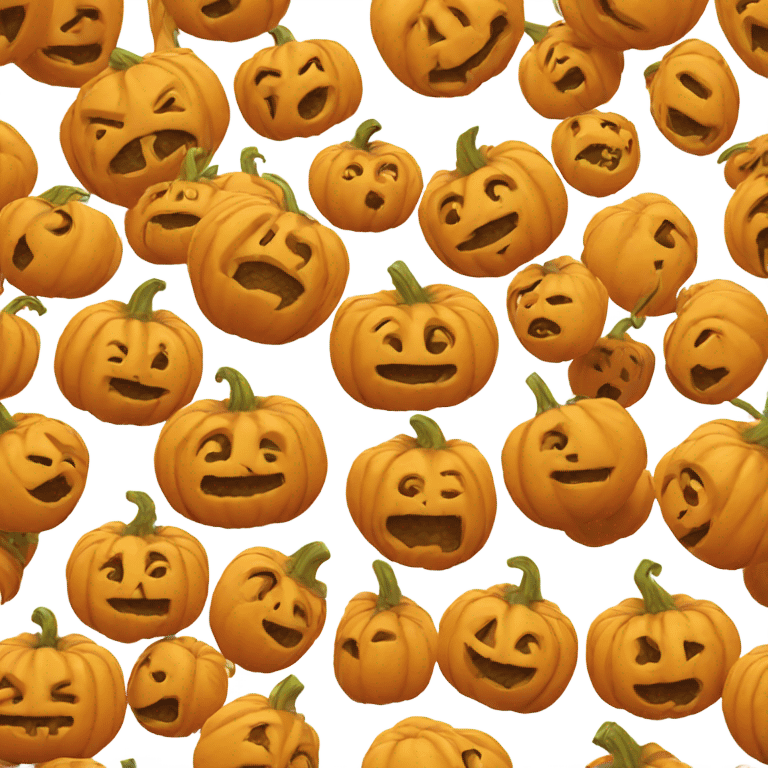 A pumpkin. emoji