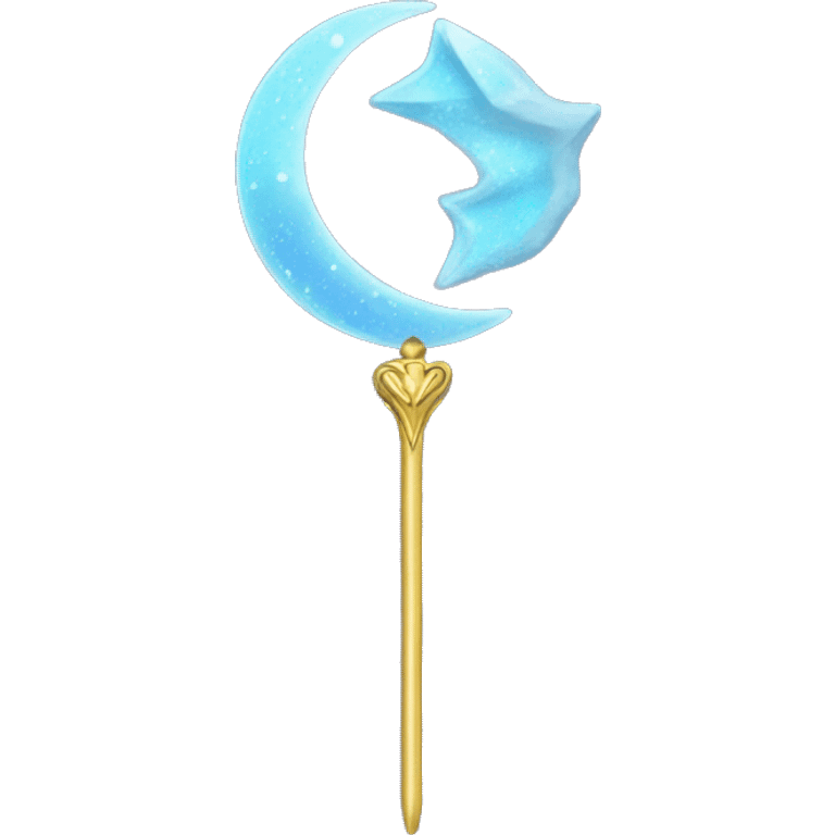 Moon fairy wand emoji