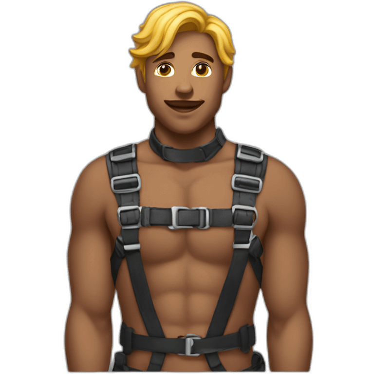 Gay in harness emoji