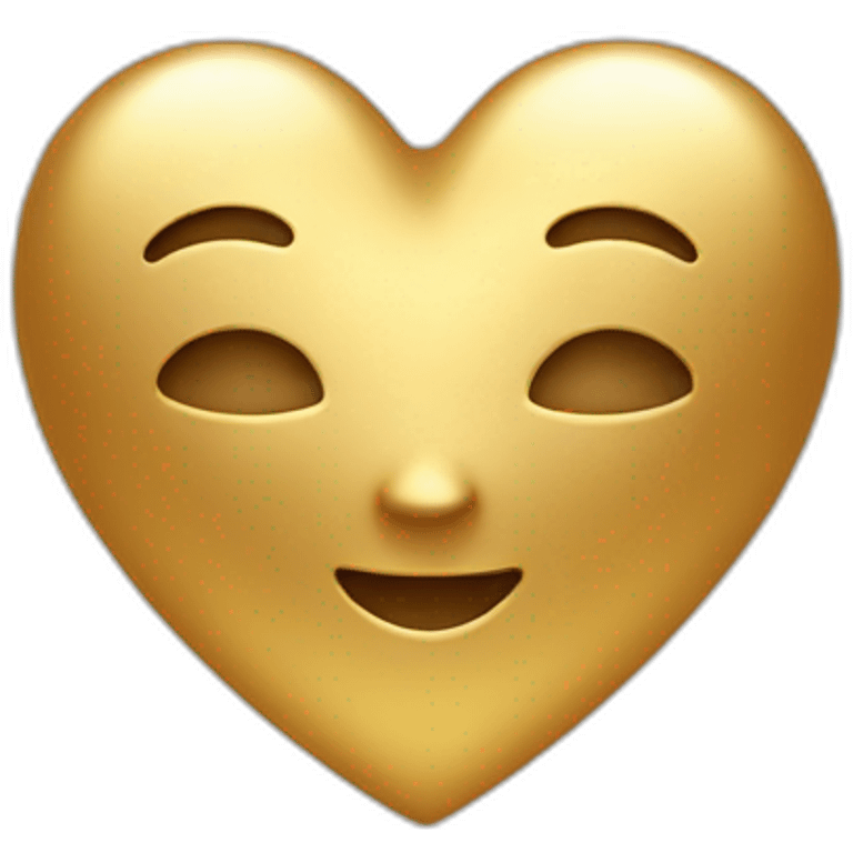 Golden heart emoji