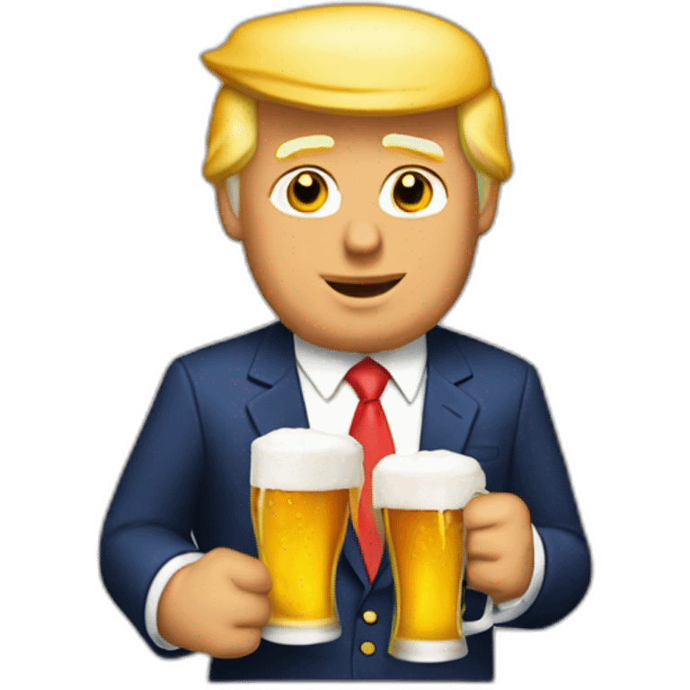 Trump-nu-avec-une-biere emoji