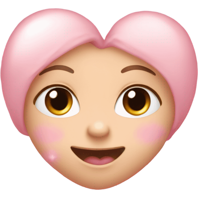 Baby pink heart with sparkles emoji