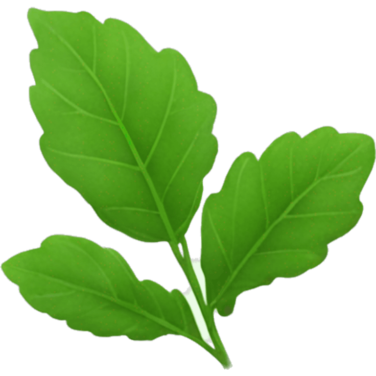 hoja de menta emoji