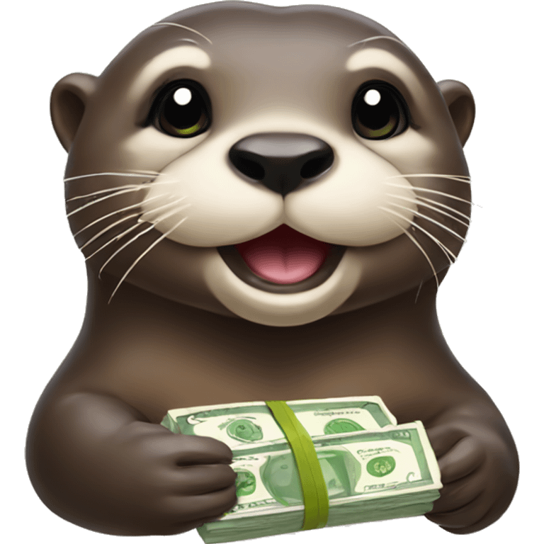 otters with money emoji