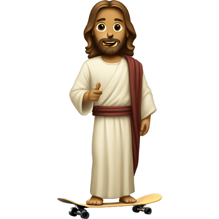 Jesus on a Skatboard emoji