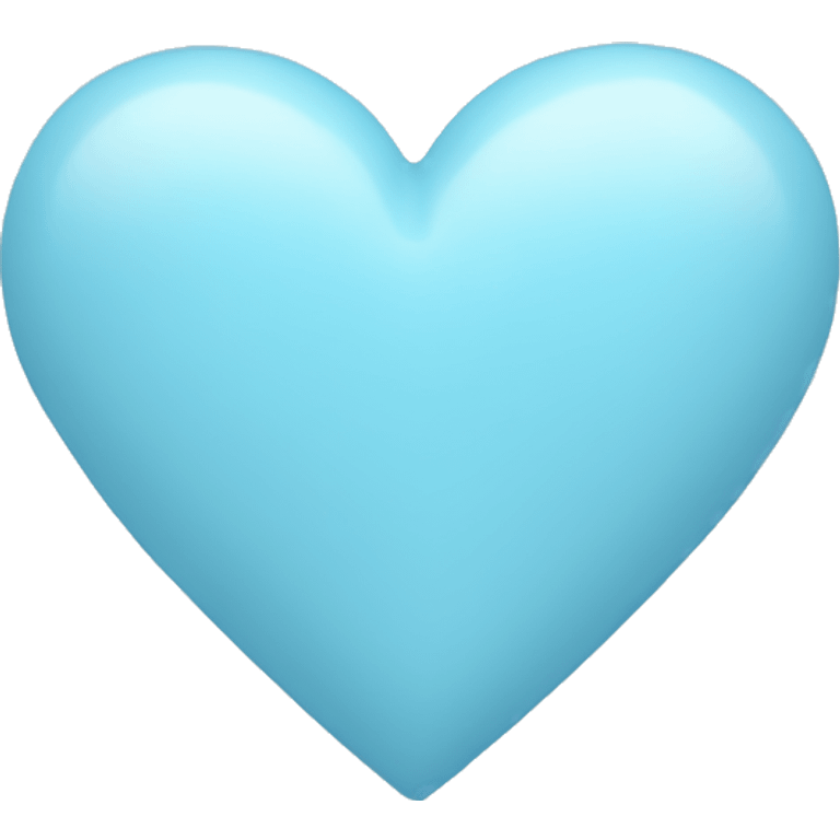 Pastel blue heart  emoji