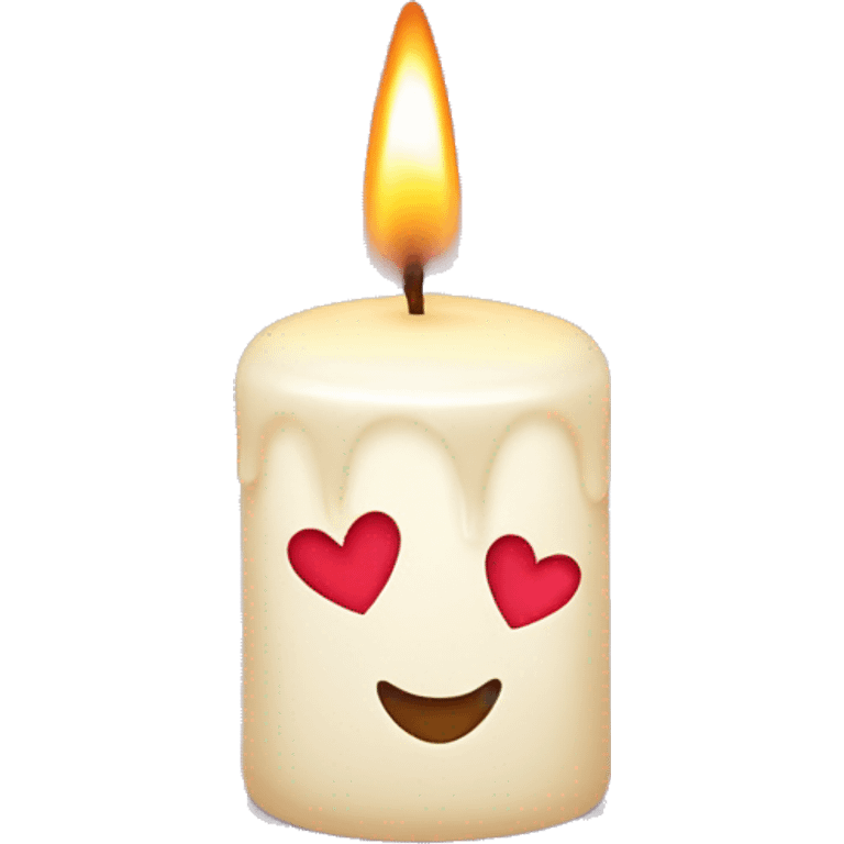 SmallCandle with hearts  emoji