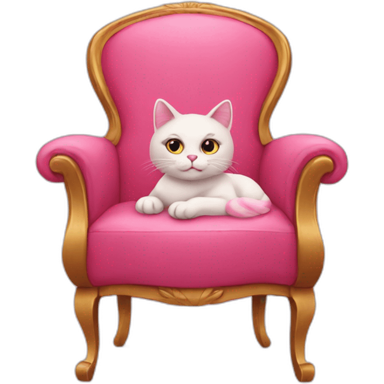 Pink-Cat-on-chair emoji