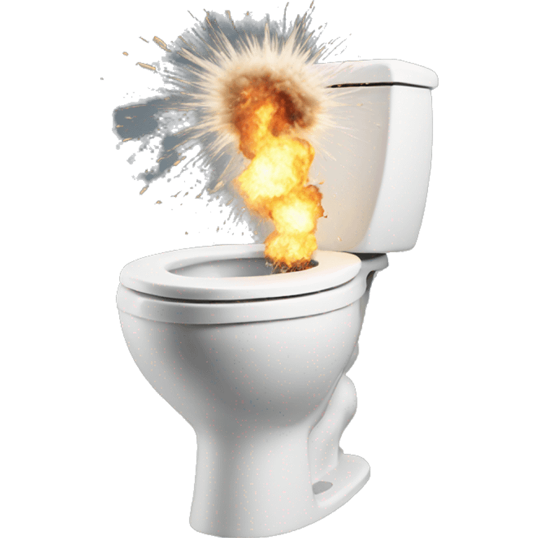 toilet exploding emoji