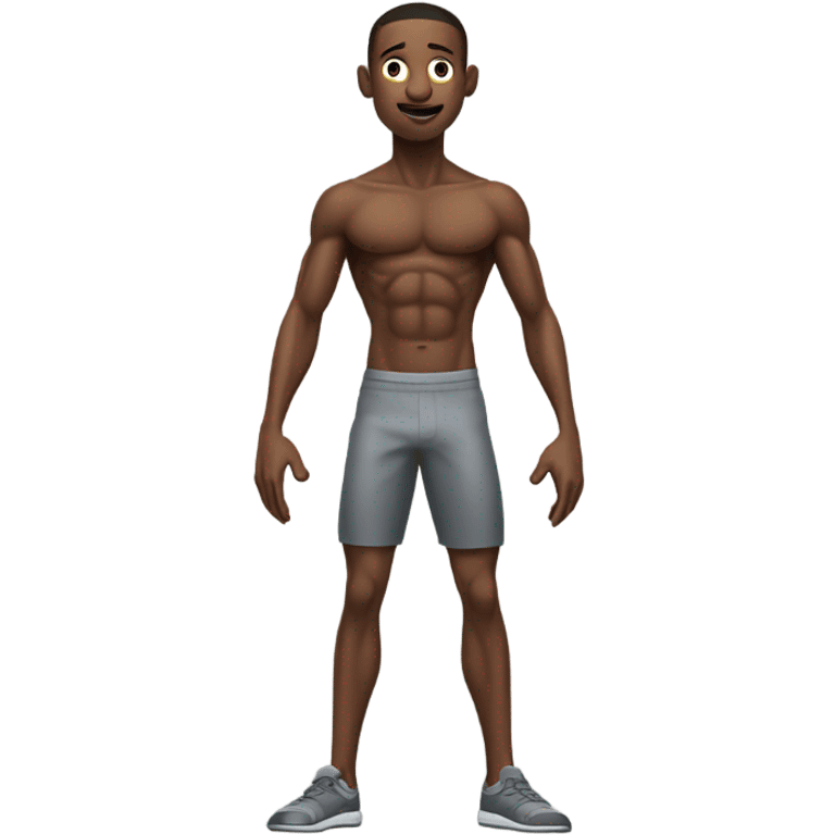 Super thin boy fitness funny  body emoji