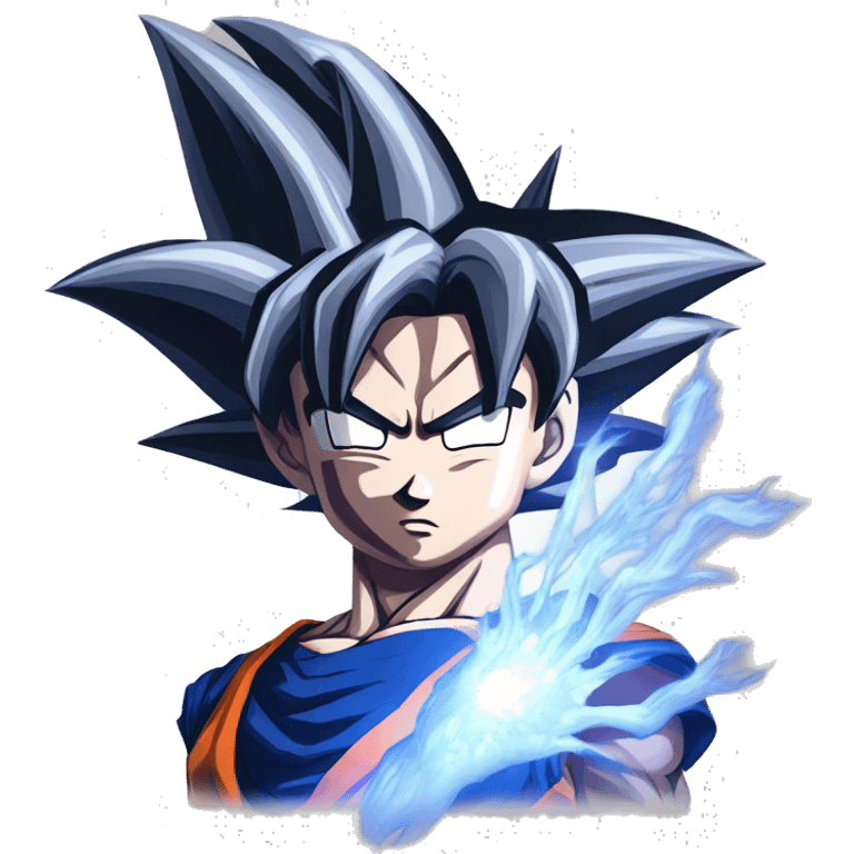 goku ultra instinct with aura emoji