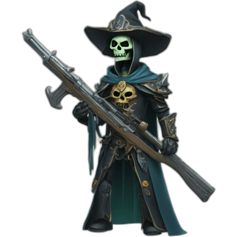 lich with rifle emoji